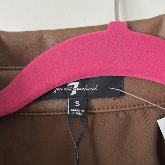 7 for all mankind Brown leather dress - Picture 2 of 5